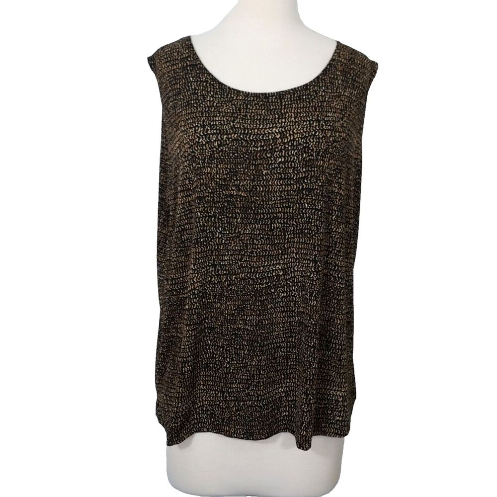 George Tank Top Sleeveless Stretch Womens Plus Size 18W 20W Lightweight Shell